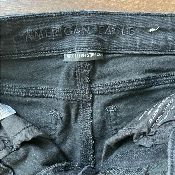 American Eagle distressed Hi Rise denim jeggings, size 4 - Picture 2 of 6